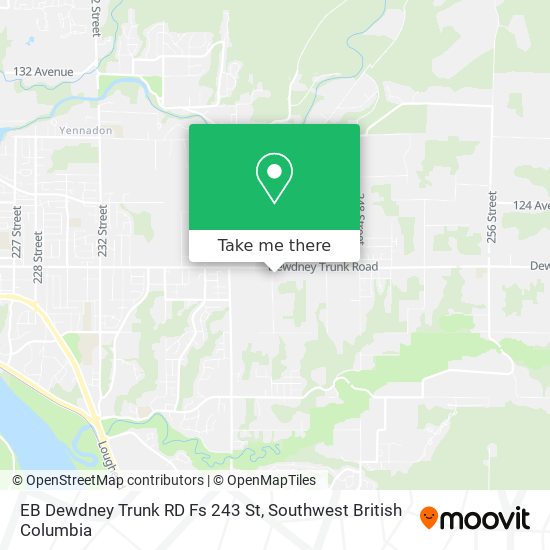 EB Dewdney Trunk RD Fs 243 St map