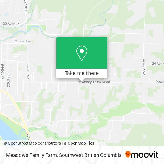 Meadows Family Farm map