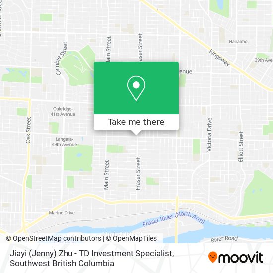 Jiayi (Jenny) Zhu - TD Investment Specialist map