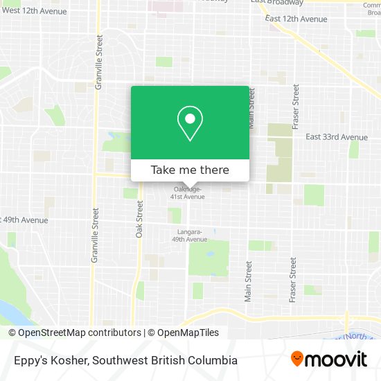 Eppy's Kosher map