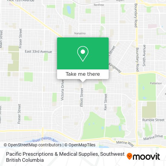 Pacific Prescriptions & Medical Supplies map