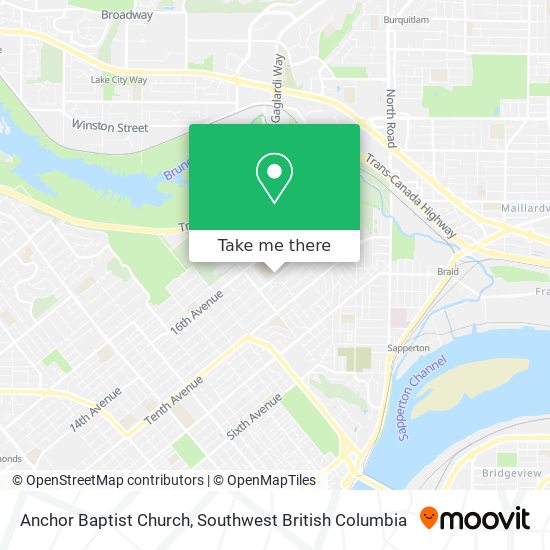 Anchor Baptist Church map