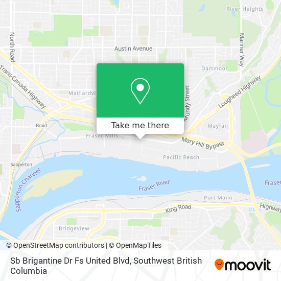 Sb Brigantine Dr Fs United Blvd map