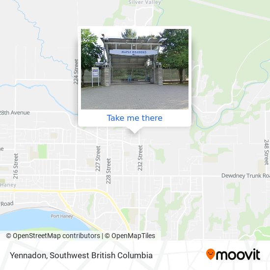 Yennadon map