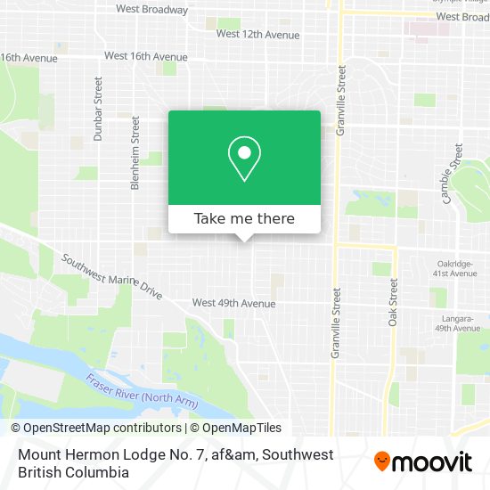 Mount Hermon Lodge No. 7, af&am map