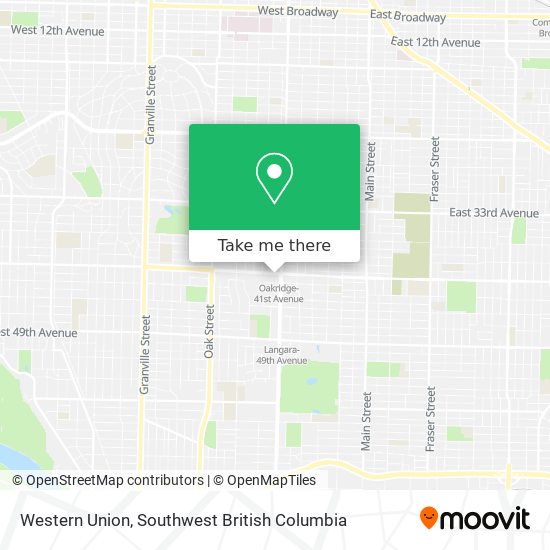 Western Union map