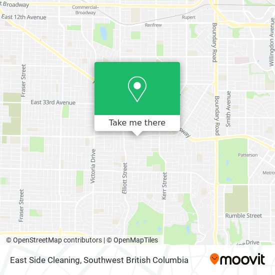 East Side Cleaning map