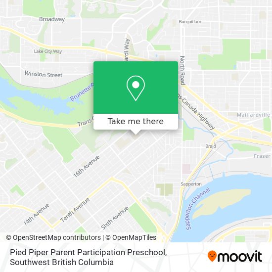 Pied Piper Parent Participation Preschool map