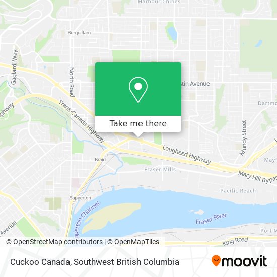 Cuckoo Canada map