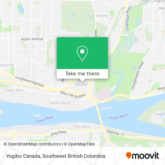 Yogibo Canada map