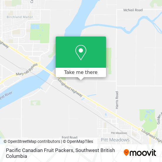 Pacific Canadian Fruit Packers map