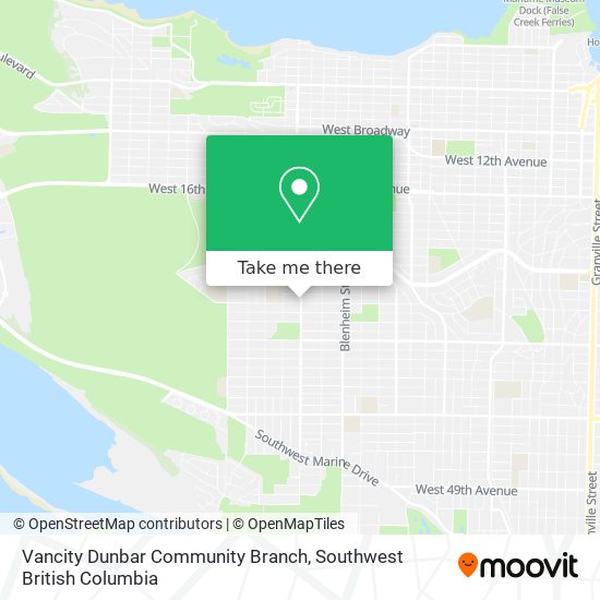 Vancity Dunbar Community Branch plan