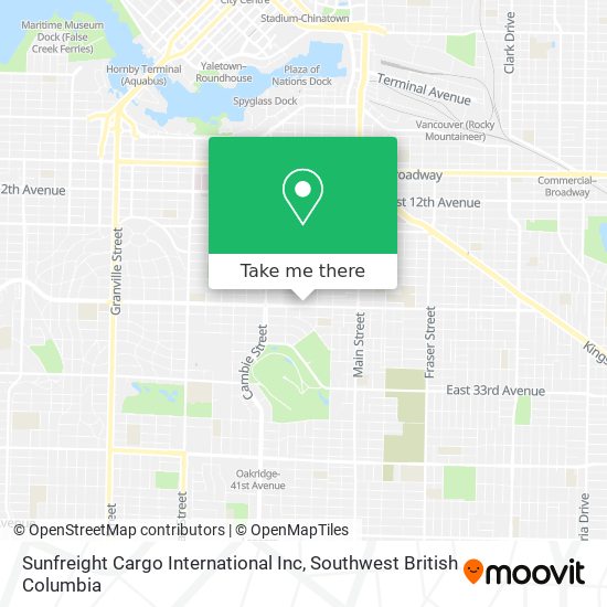 Sunfreight Cargo International Inc map