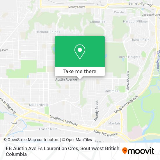 EB Austin Ave Fs Laurentian Cres map