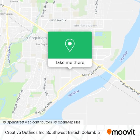 Creative Outlines Inc map