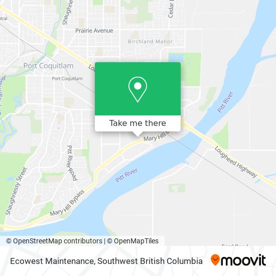 Ecowest Maintenance map