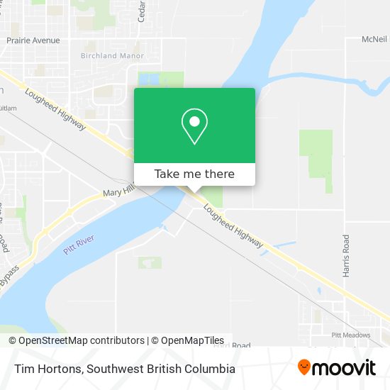 Tim Hortons map