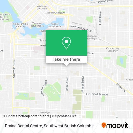 Praise Dental Centre map