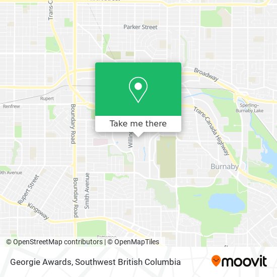 Georgie Awards map