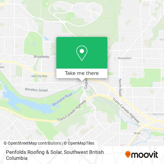 Penfolds Roofing & Solar map