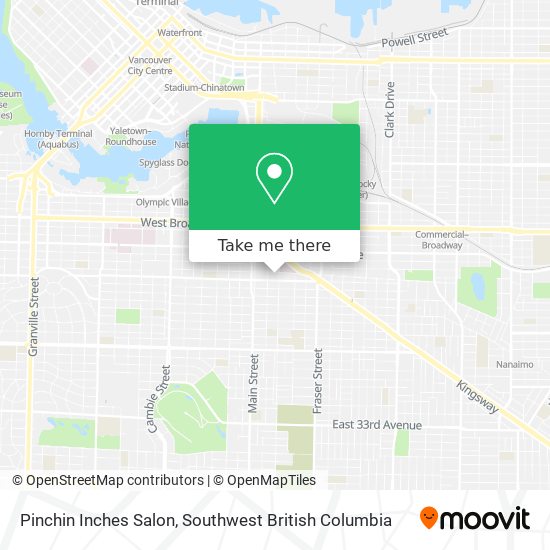 Pinchin Inches Salon map