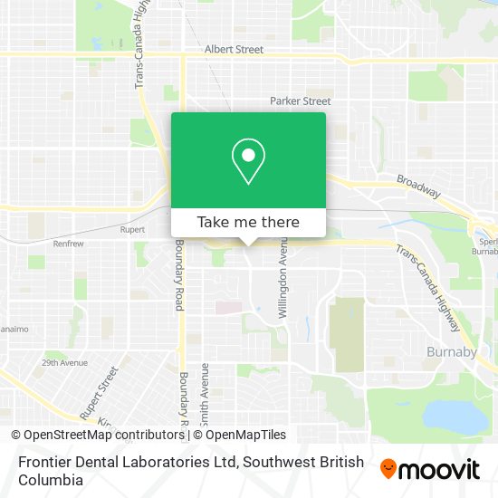 Frontier Dental Laboratories Ltd map