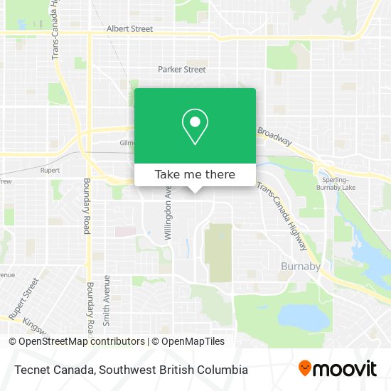 Tecnet Canada map