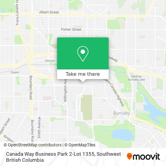 Canada Way Business Park 2-Lot 1355 plan