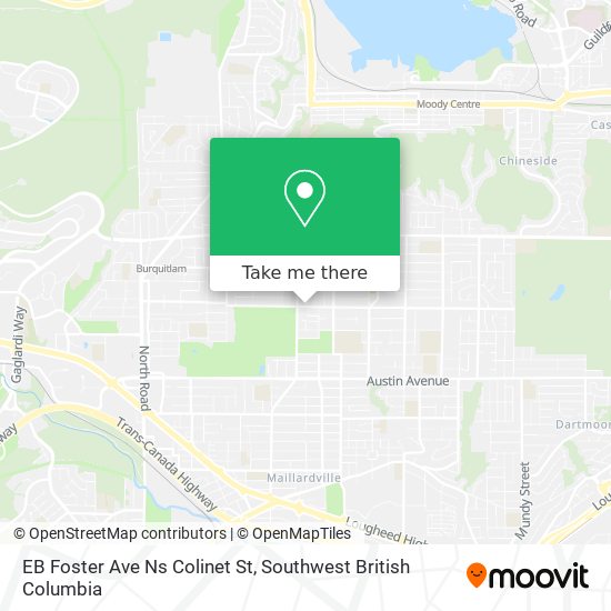 EB Foster Ave Ns Colinet St map