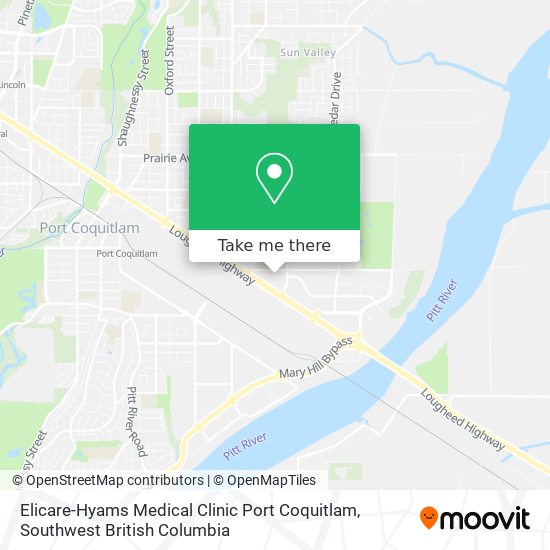 Elicare-Hyams Medical Clinic Port Coquitlam map