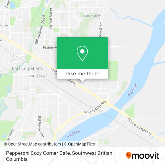 Pepperoni Cozy Corner Cafe map