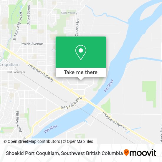 Shoekid Port Coquitlam map