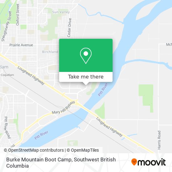 Burke Mountain Boot Camp map