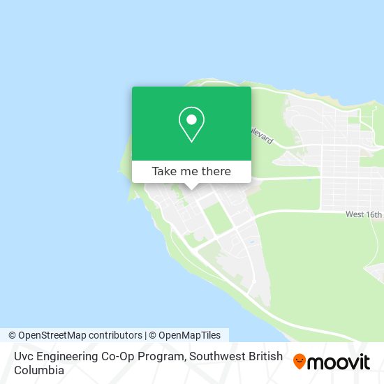 Uvc Engineering Co-Op Program map