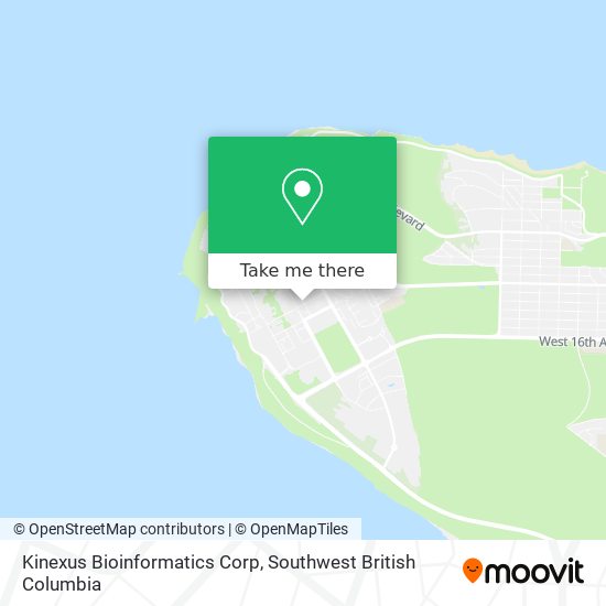 Kinexus Bioinformatics Corp map