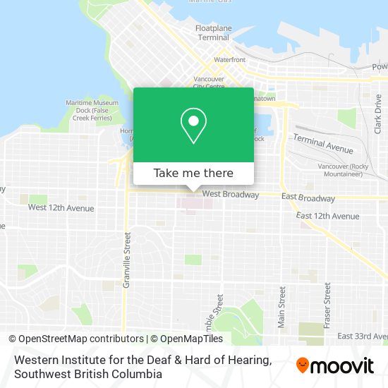 Western Institute for the Deaf & Hard of Hearing map