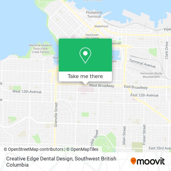 Creative Edge Dental Design map
