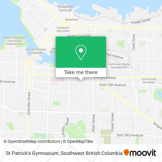 St Patrick's Gymnasium map