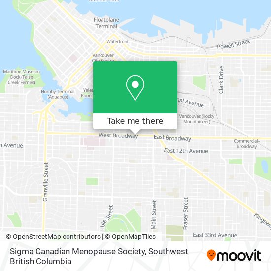 Sigma Canadian Menopause Society map