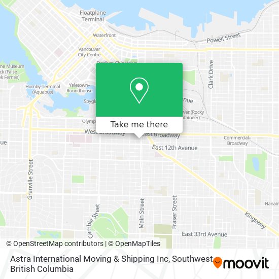 Astra International Moving & Shipping Inc plan