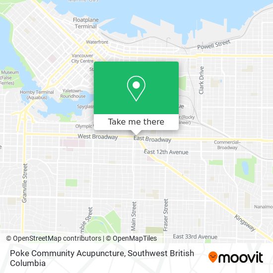 Poke Community Acupuncture map