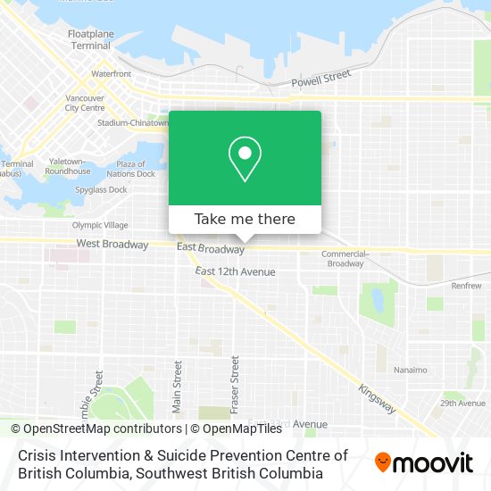 Crisis Intervention & Suicide Prevention Centre of British Columbia plan