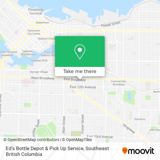 Ed's Bottle Depot & Pick Up Service map
