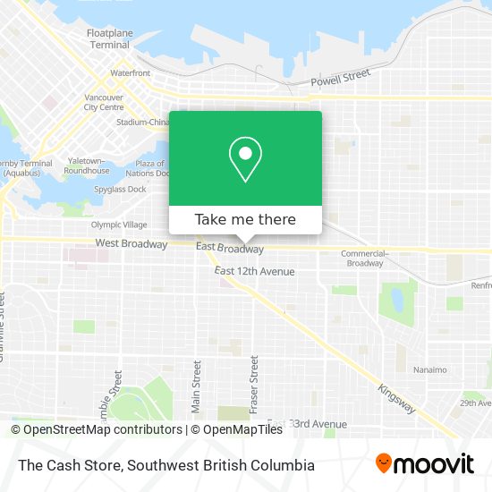 The Cash Store map