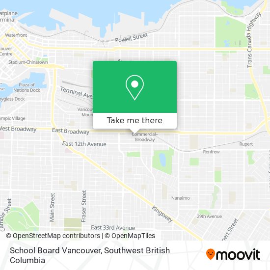 School Board Vancouver map