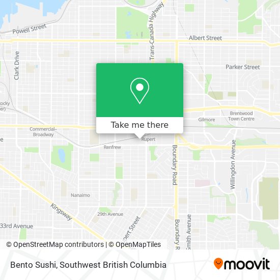 Bento Sushi map