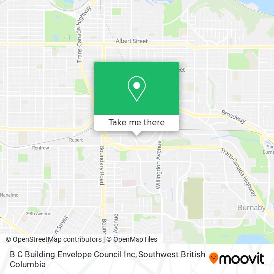 B C Building Envelope Council Inc map