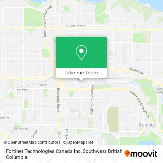 Fortinet Technologies Canada Inc map