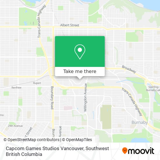 Capcom Games Studios Vancouver map