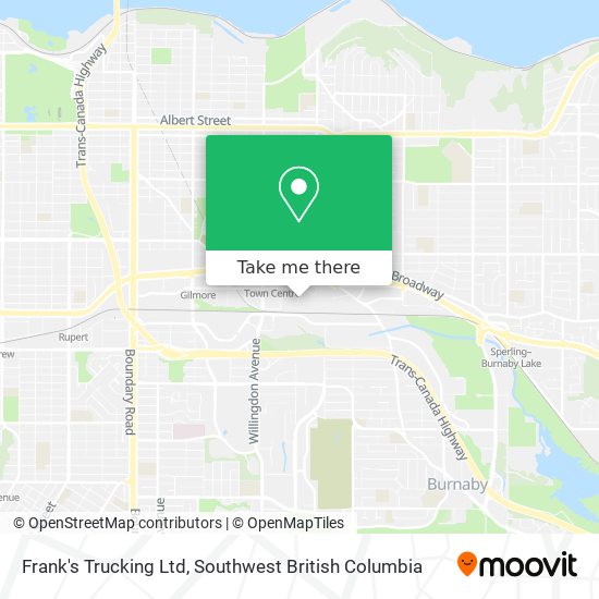 Frank's Trucking Ltd map